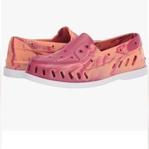 Sperry Original Float Boat Shoe in Marbled Orange/Red Men S4/Women S6